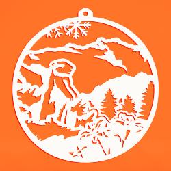 BOULE DE NOËL - MONTAGNE
