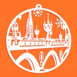 BOULE DE NOËL - BORDEAUX