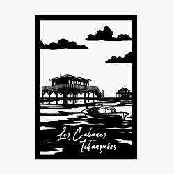 TABLEAU ARCACHON - LES CABANES TCHANQUÉES