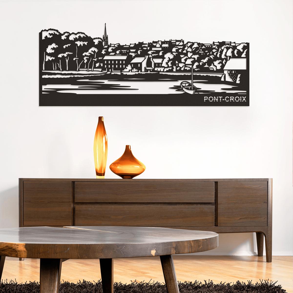 Autocollant Décoration Murale Skyline De Marfa - Découpe Vinyle IYVM, Design Monuments